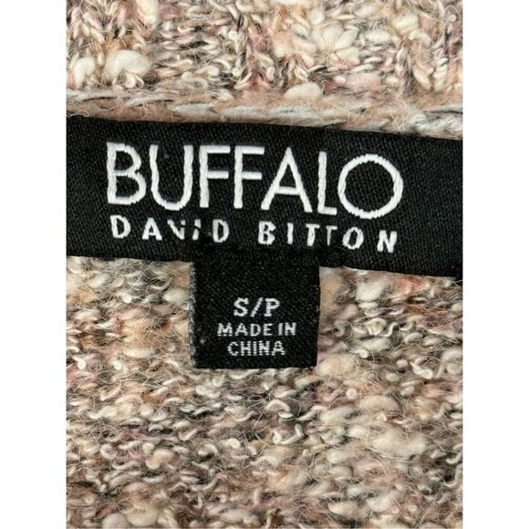 B8 - Buffalo David Bitton Marled Pink/Tan/Cream/Brown Knit Sweater Size Small - Picture 5 of 7